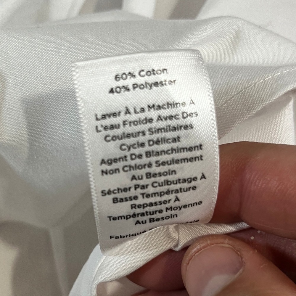Talbots Plus White Sleeveless Wrinkle Resistant Button Down Shirt 2X ID5134 - Picture 5 of 15
